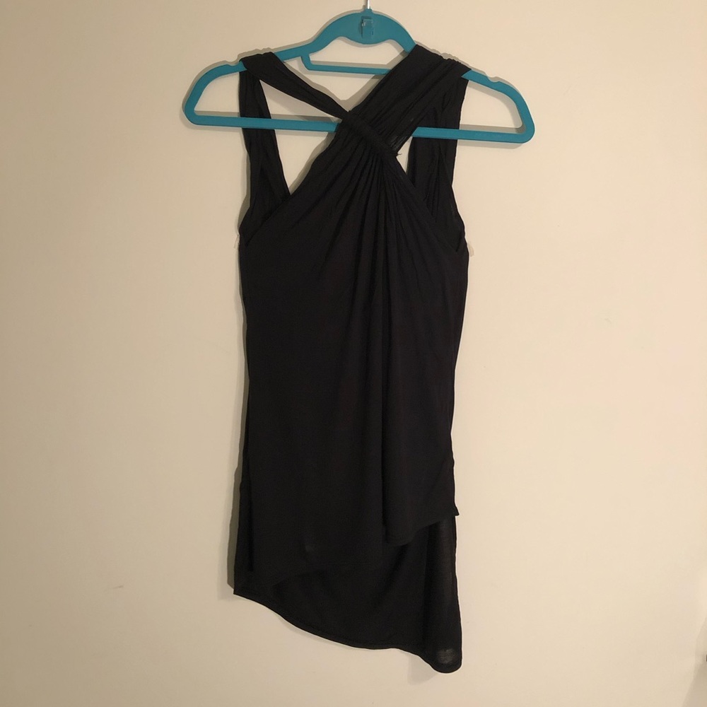 BCBG - black asymmetrical top
